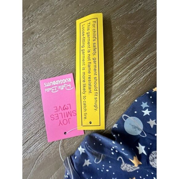 Ruggedbutts Sleeper Zip Footie Baby Boys 0-3 Months Outer Space NEW Blue Pj - Picture 4 of 5